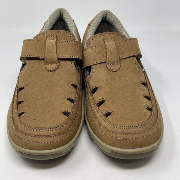 Orthofeet Serene 896 Shoes Womens 9 B Brown Leather Hook Loop Casual Comfort - Picture 6 of 16